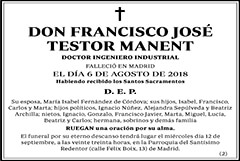 Francisco José Testor Manent